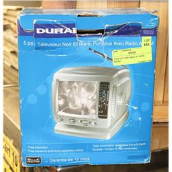 VINTAGE PORTABLE TV WITH RADIO