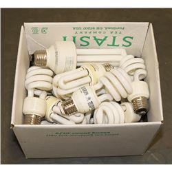 19 USED CFL 15WATT LAMPS