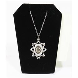 SILVER 8 POINT STAR WITH RELIGIOUS DEITY PENDANT &