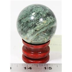 MARBLE ORB WITH STAND