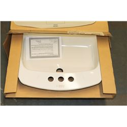 NEW COUNTERTOP BASIN ENAMELED STEEL.