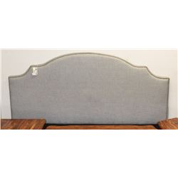 GREY FABRIC KING SIZE HEADBOARD