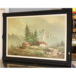 ORIGINAL OIL ON CANVAS BY JOHNSTON, FEATURES