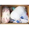 Image 1 : BOX OF ASSORTED YARN AND FABRIC
