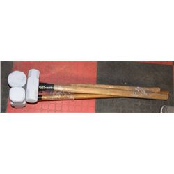 SET OF 3 SLEDGEHAMMERS. 16, 14 AND 8 LBS.