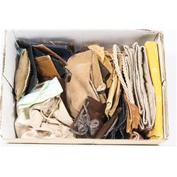 BOX FULL OF NEW FABRIC BAGS, SPIRITUAL