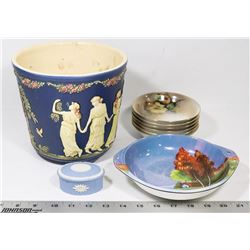 BOX OF ASSORTED CHINA