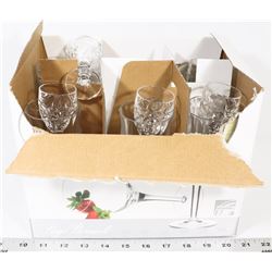 BOX OF SMALL GLASSES