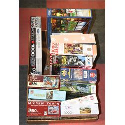 LOT OF 11 USED PUZZLES
