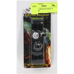 SURVIVAL BRACELET WITH 10 FUNCTIONS