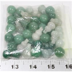 BAG OF JADE BEADS, APPROX 30 PC PER BAG