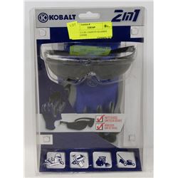 KOBALT 2 IN 1 SAFETY GLASSES AND GLOVES