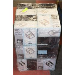 LOT OF 12 NEW CHLOE CUBE METAL PENDANT LIGHTS