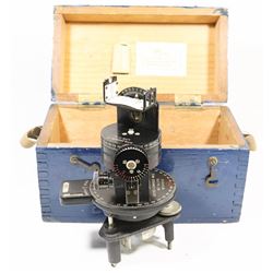 VINTAGE SURVEYORS LEVEL IN WOODEN CASE.