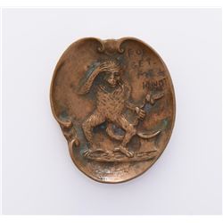 Forget Me Knot Bronze Monkey Ashtray.