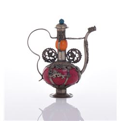 Sino Tibetan Silver Dragon Tea Pot.