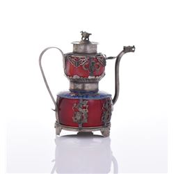 Sino Tibetan Silver Dragon Tea Pot.