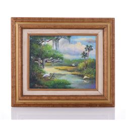 Henry Hau, 20th Century, An Original Oil
