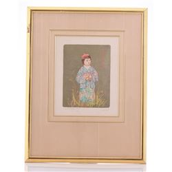 Edna Hibel 1917-2014, Artist Proof Pencil