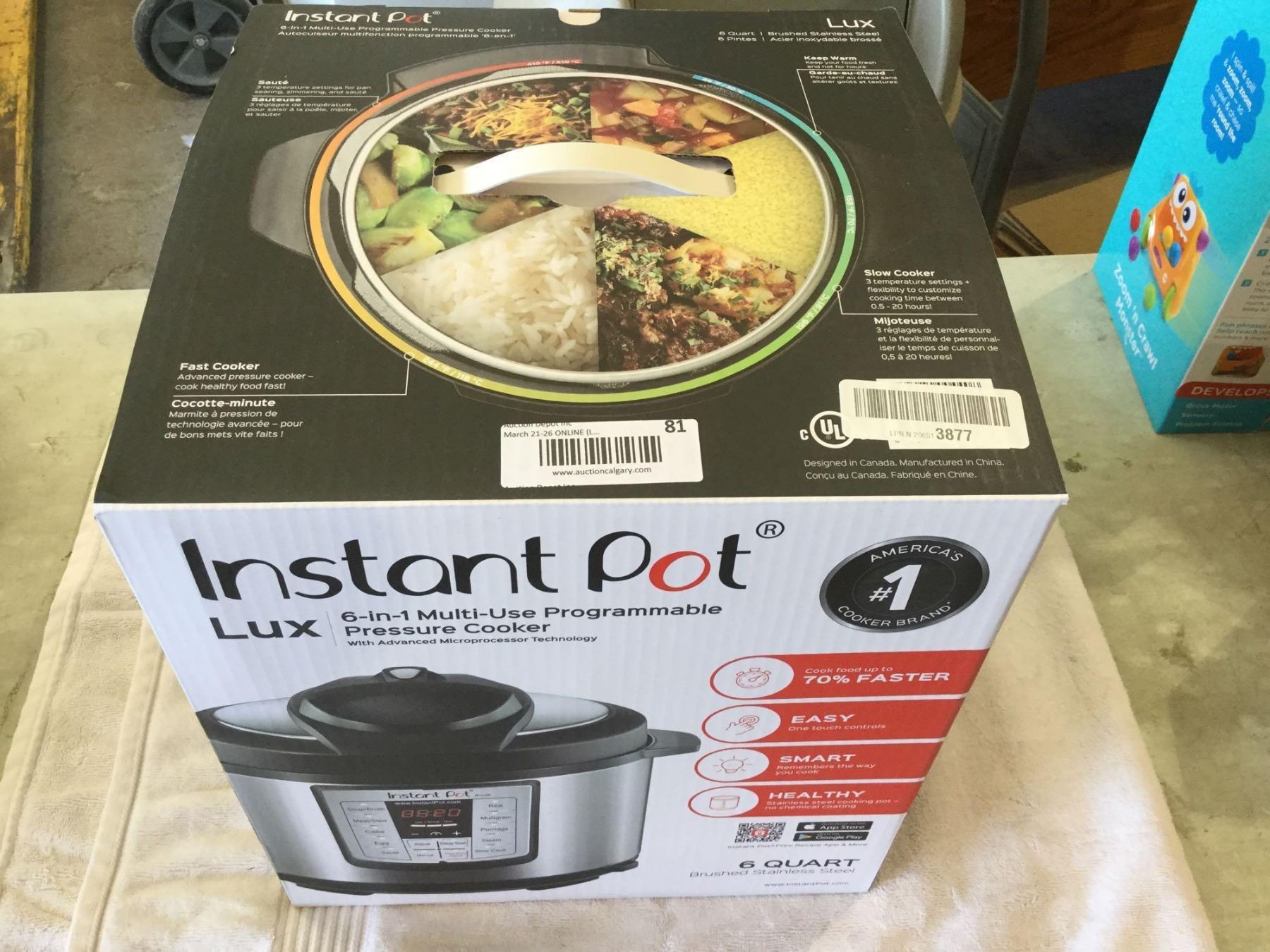Instant pot 6 Quart pressure cooker