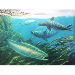 Bruce Muir Original Artwork "Seals Their Fate"