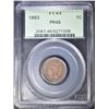 Image 1 : 1863 INDIAN CENT PCGS PR-45 OLD GREEN HOLDER