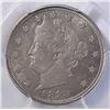 Image 2 : 1883 WITH CENTS LIBERTY NICKEL, PCGS MS-62