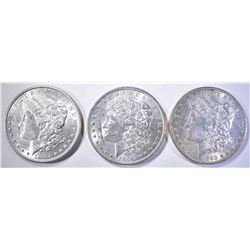 1896, 97 & 98 CH BU MORGAN DOLLARS