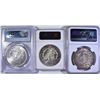 Image 2 : 3 CERTIFIED MORGAN DOLLARS ALL MS-63