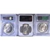 Image 2 : 3 CERTIFIED PEACE DOLLARS