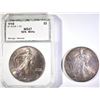 Image 1 : 2 AMERICAN SILVER EAGLES