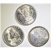 Image 1 : 1884-O, 86, 90 MORGAN DOLLARS CH BU