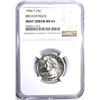 Image 1 : 1996-P WASHINGTON QUARTER MINT ERROR, NGC MS-65