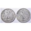 Image 2 : 1934 & 34-S WALKING LIBERTY HALF DOLLARS, AU