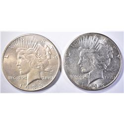 1923-S BU & 35 CH BU PEACE DOLLARS