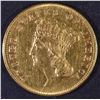 Image 1 : 1857 $3 GOLD AU/BU