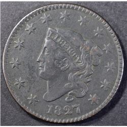 1827 LARGE CENT XF
