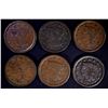 Image 1 : 6 - 1847 LARGE CENTS VG/VF