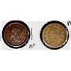 Image 1 : 2-1853 LARGE CENTS: N-5 VF/XF & N-9 VF+