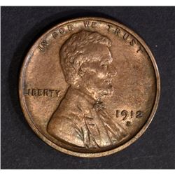 1912-S LINCOLN CENT, CH BU