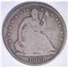 Image 1 : 1868 SEATED LIBERTY HALF DOLLAR G/VG