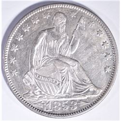 1853-O ARROWS AND RAYS SEATED