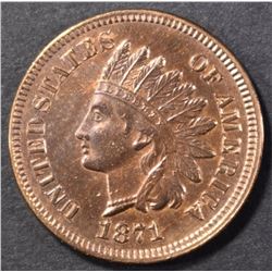 1871 INDIAN CENT, CH BU