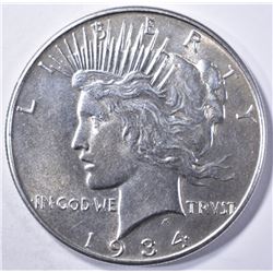 1934 PEACE DOLLAR  AU/BU