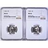 Image 1 : 2-1965 JEFFERSON NICKELS, NGC MS-66