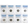 Image 1 : 8 JEFFERSON NICKELS PCGS PR-69 DCAM