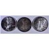 Image 1 : 1999, 2001 & 2002 BU AMERICAN SILVER EAGLES