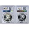 Image 2 : 2 1971-S SILVER EISENHOWER DOLLAR PCGS PR-69DCAM