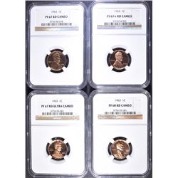 4-1963 LINCOLN CENTS NGC GRADED