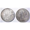 Image 1 : 1880 & 89 AU MORGAN DOLLARS